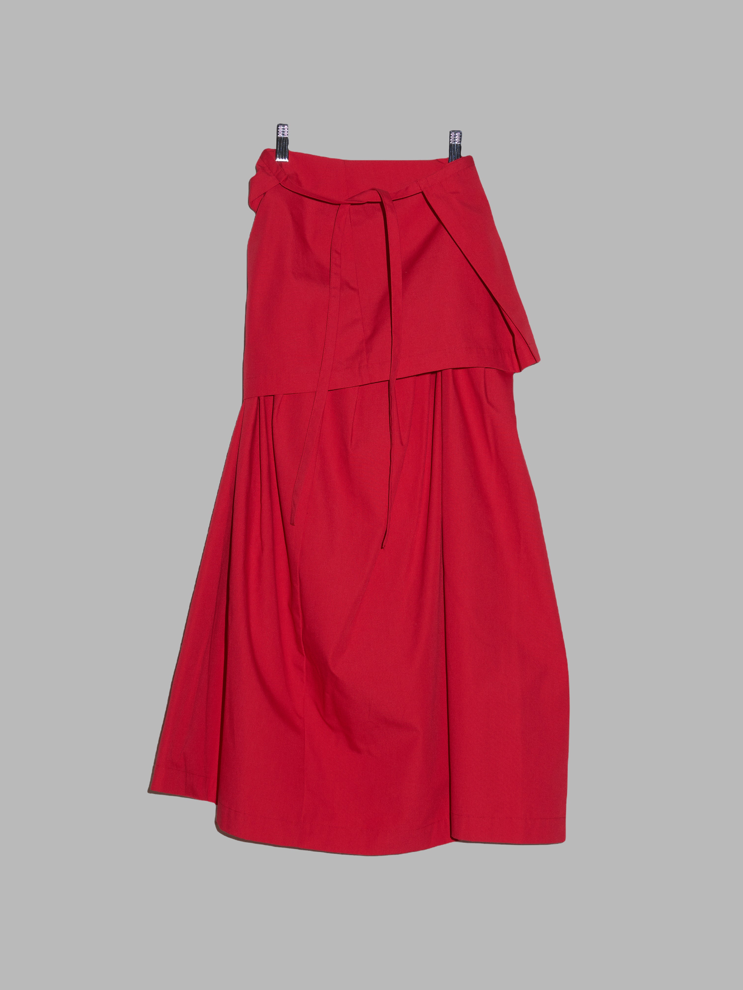 Tricot Comme des Garcons 1998 red poly ...